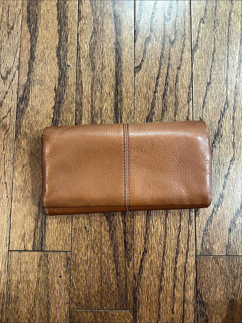 Hobo Lauren Clutch Wallet Brown Leather Wristlet